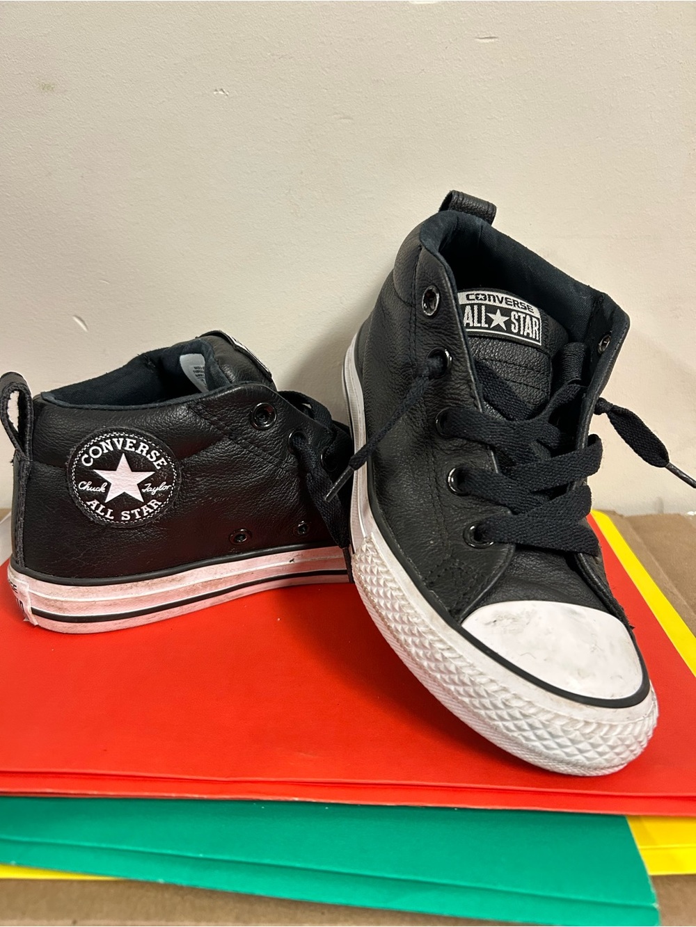 Converse Kids Black and White High-Top Sneakers